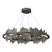 Hildene Circular LED Pendant in Black with Dark Smoke Accent - 139653-LED-STND-10-07 by Hubbardton Forge