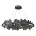 Hildene Circular LED Pendant in Black with Black Accent - 139653-LED-STND-10-10 by Hubbardton Forge