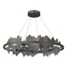 Hildene Circular LED Pendant in Black with Natural Iron Accent - 139653-LED-STND-10-20 by Hubbardton Forge