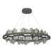 Hildene Circular LED Pendant in Black with Sterling Accent - 139653-LED-STND-10-85 by Hubbardton Forge