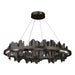 Hildene Circular LED Pendant in Oil Rubbed Bronze with Oil Rubbed Bronze Accent - 139653-LED-STND-14-14 by Hubbardton Forge