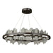 Hildene Circular LED Pendant in Oil Rubbed Bronze with Sterling Accent - 139653-LED-STND-14-85 by Hubbardton Forge