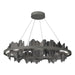 Hildene Circular LED Pendant in Natural Iron with Black Accent - 139653-LED-STND-20-10 by Hubbardton Forge