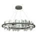 Hildene Circular LED Pendant in Natural Iron with Vintage Platinum Accent - 139653-LED-STND-20-82 by Hubbardton Forge