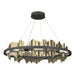 Hildene Circular LED Pendant in Natural Iron with Modern Brass Accent - 139653-LED-STND-20-86 by Hubbardton Forge