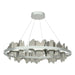 Hildene Circular LED Pendant in Vintage Platinum with Sterling Accent - 139653-LED-STND-82-85 by Hubbardton Forge