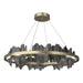 Hildene Circular LED Pendant in Soft Gold with Black Accent - 139653-LED-STND-84-10 by Hubbardton Forge