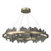 Hildene Circular LED Pendant in Soft Gold with Natural Iron Accent - 139653-LED-STND-84-20 by Hubbardton Forge