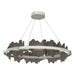 Hildene Circular LED Pendant in Sterling with Dark Smoke Accent - 139653-LED-STND-85-07 by Hubbardton Forge