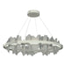 Hildene Circular LED Pendant in Sterling with Vintage Platinum Accent - 139653-LED-STND-85-82 by Hubbardton Forge