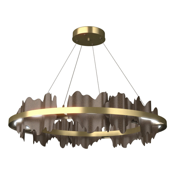 Hildene Circular LED Pendant in Modern Brass with Bronze Accent - 139653-LED-STND-86-05 by Hubbardton Forge