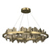 Hildene Circular LED Pendant in Modern Brass with Soft Gold Accent - 139653-LED-STND-86-84 by Hubbardton Forge