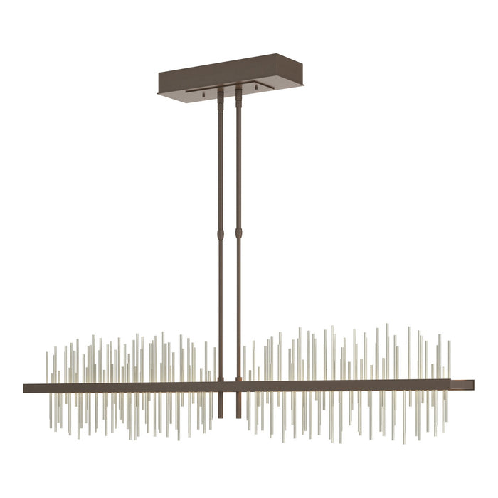 Gossamer Large LED Pendant in Bronze with Sterling Accent - 139655-LED-STND-05-85 by Hubbardton Forge