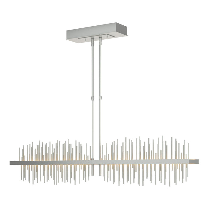 Gossamer Large LED Pendant in Vintage Platinum with Vintage Platinum Accent - 139655-LED-STND-82-82 by Hubbardton Forge