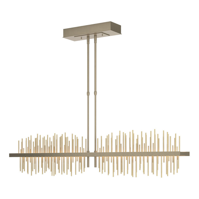 Gossamer Large LED Pendant in Soft Gold with Modern Brass Accent - 139655-LED-STND-84-86 by Hubbardton Forge