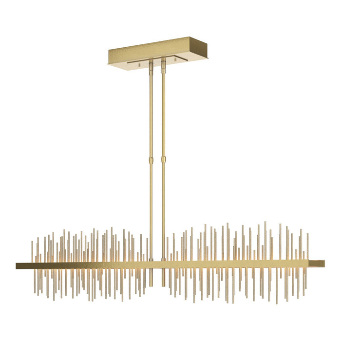 Gossamer Large LED Pendant in Modern Brass with Soft Gold Accent - 139655-LED-STND-86-84 by Hubbardton Forge