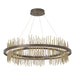 Gossamer Circular LED Pendant in Bronze with Modern Brass Accent - 139656-LED-STND-05-86 by Hubbardton Forge