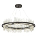 Gossamer Circular LED Pendant in Oil Rubbed Bronze with Sterling Accent - 139656-LED-STND-14-85 by Hubbardton Forge