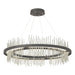 Gossamer Circular LED Pendant in Natural Iron with Sterling Accent - 139656-LED-STND-20-85 by Hubbardton Forge