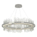 Gossamer Circular LED Pendant in Sterling with Vintage Platinum Accent - 139656-LED-STND-85-82 by Hubbardton Forge