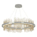 Gossamer Circular LED Pendant in Sterling with Soft Gold Accent - 139656-LED-STND-85-84 by Hubbardton Forge