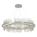 Gossamer Circular LED Pendant in Sterling with Sterling Accent - 139656-LED-STND-85-85 by Hubbardton Forge