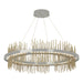 Gossamer Circular LED Pendant in Sterling with Modern Brass Accent - 139656-LED-STND-85-86 by Hubbardton Forge