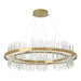 Gossamer Circular LED Pendant in Modern Brass with Vintage Platinum Accent - 139656-LED-STND-86-82 by Hubbardton Forge