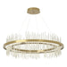 Gossamer Circular LED Pendant in Modern Brass with Sterling Accent - 139656-LED-STND-86-85 by Hubbardton Forge