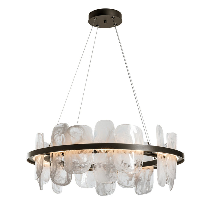 Vitre Circular LED Pendant in Oil Rubbed Bronze - 139660-LED-STND-14-YR0708 by Hubbardton Forge