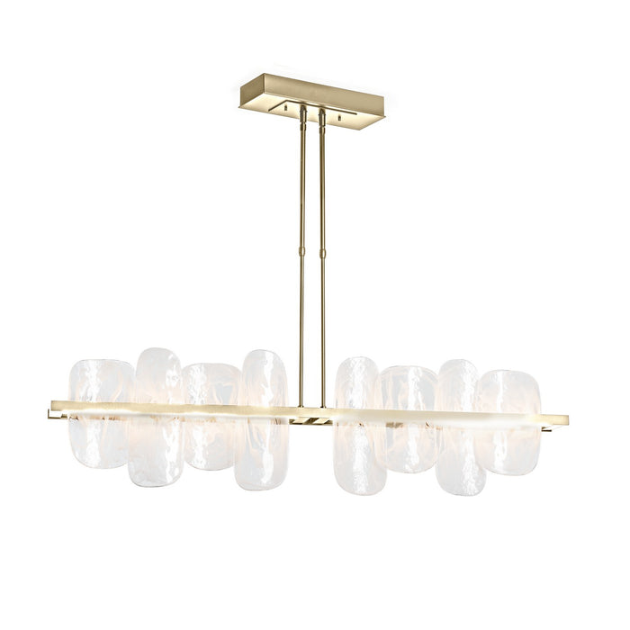 Vitre Large Linear LED Pendant in Modern Brass - 139661-LED-STND-86-YR0708 by Hubbardton Forge