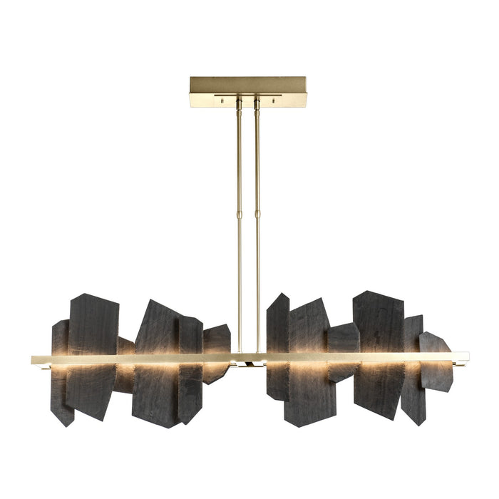 Ardesia Linear LED Pendant in Modern Brass - 139666-LED-STND-86-SL by Hubbardton Forge