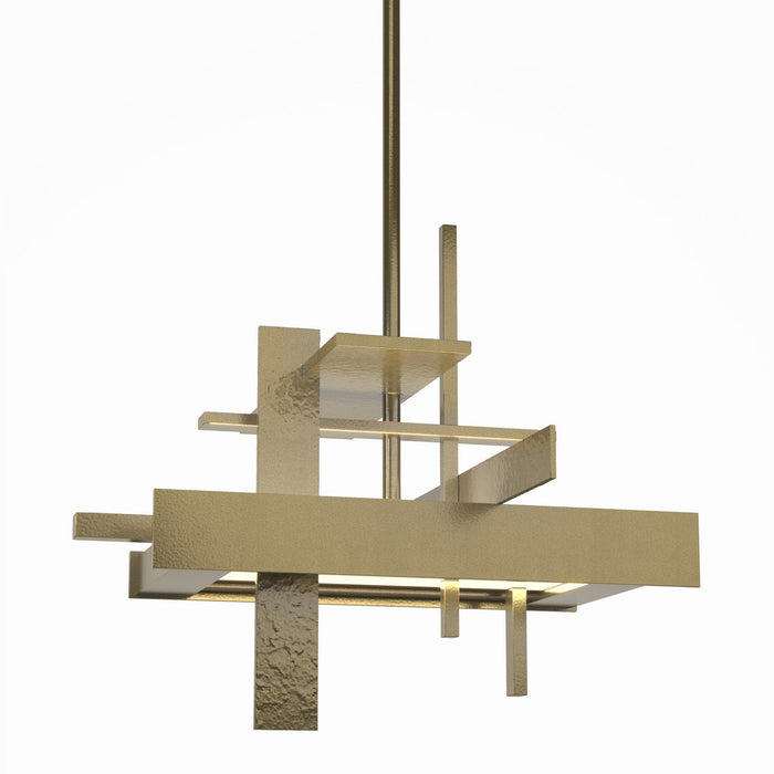 Planar Small LED Pendant in Modern Brass - 139718-LED-MULT-86 by Hubbardton Forge