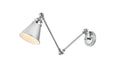 Ledger One Light Swing Arm Wall Sconce in Chrome