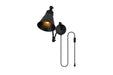 Van One Light Wall Sconce in Black