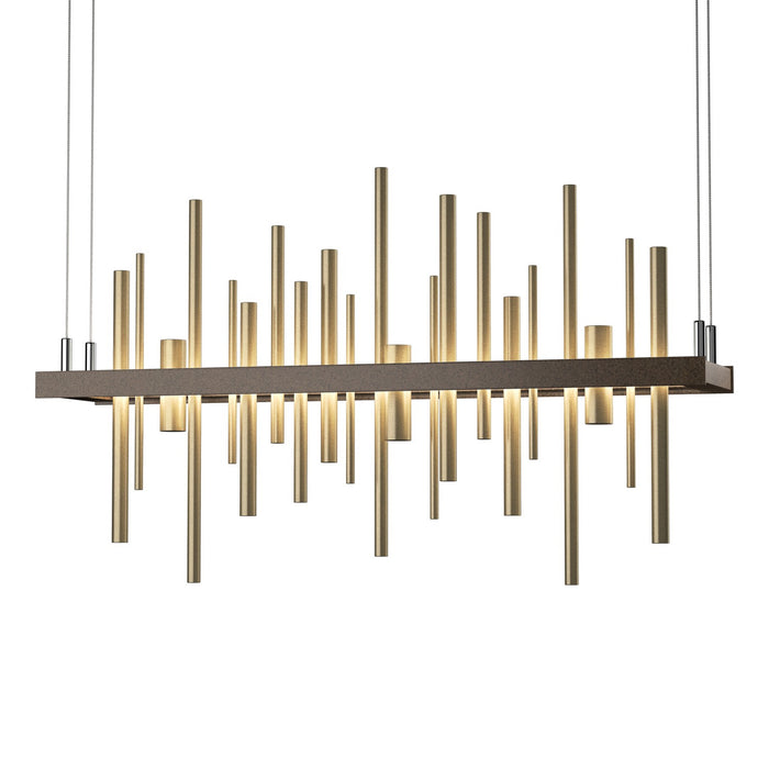 Cityscape LED Pendant in Bronze with Soft Gold Accent - 139725-LED-STND-05-84 by Hubbardton Forge