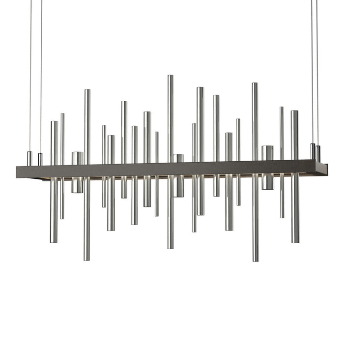 Cityscape LED Pendant in Dark Smoke with Sterling Accent - 139725-LED-STND-07-85 by Hubbardton Forge