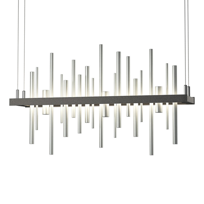 Cityscape LED Pendant in Natural Iron with Vintage Platinum Accent - 139725-LED-STND-20-82 by Hubbardton Forge