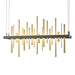 Cityscape LED Pendant in Natural Iron with Modern Brass Accent - 139725-LED-STND-20-86 by Hubbardton Forge