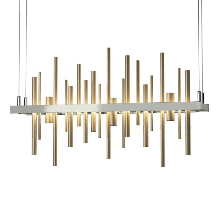 Cityscape LED Pendant in Sterling with Soft Gold Accent - 139725-LED-STND-85-84 by Hubbardton Forge