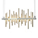 Cityscape LED Pendant in Sterling with Soft Gold Accent - 139725-LED-STND-85-84 by Hubbardton Forge