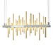 Cityscape LED Pendant in Sterling with Modern Brass Accent - 139725-LED-STND-85-86 by Hubbardton Forge