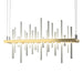 Cityscape LED Pendant in Modern Brass with Vintage Platinum Accent - 139725-LED-STND-86-82 by Hubbardton Forge