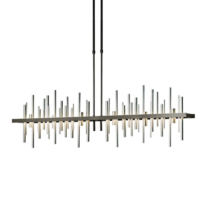 Cityscape Large LED Pendant in Oil Rubbed Bronze with Sterling Accent - 139726-LED-STND-14-85 by Hubbardton Forge