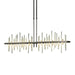 Cityscape Large LED Pendant in Oil Rubbed Bronze with Modern Brass Accent - 139726-LED-STND-14-86 by Hubbardton Forge