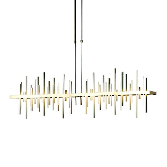 Cityscape Large LED Pendant in Modern Brass with Modern Brass Accent - 139726-LED-STND-86-86 by Hubbardton Forge