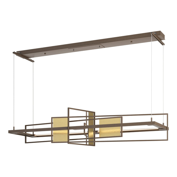 Summer LED Pendant in Bronze with Modern Brass Accent - 139754-LED-STND-05-86 by Hubbardton Forge