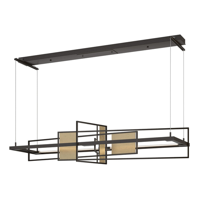 Summer LED Pendant in Oil Rubbed Bronze with Soft Gold Accent - 139754-LED-STND-14-84 by Hubbardton Forge