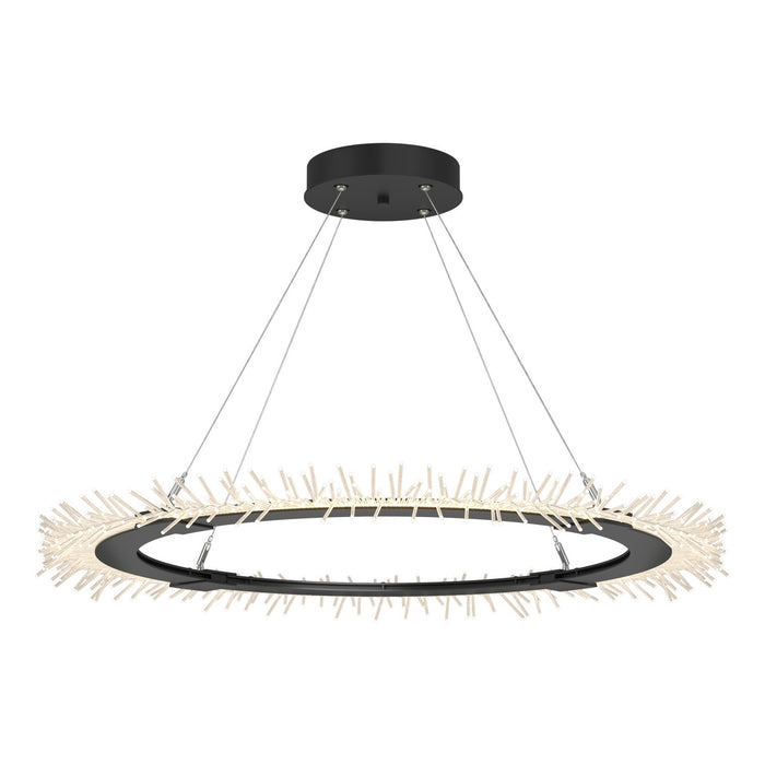 Anemone Circular LED Pendant in Black - 139772-LED-STND-10 by Hubbardton Forge