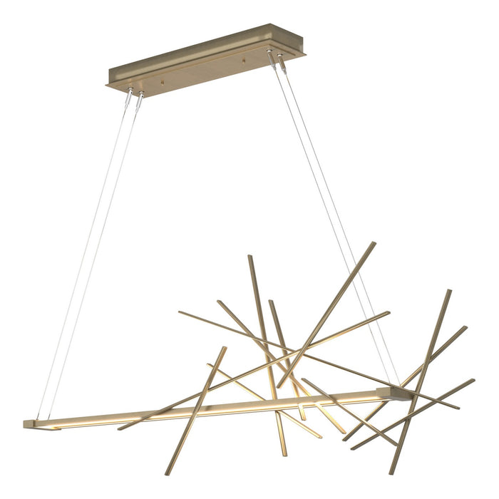 Cascade LED Pendant in Soft Gold - 139778-LED-STND-84 by Hubbardton Forge